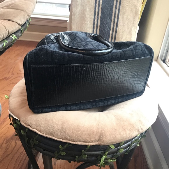 Fendi Black Velvet Handbag - Picture 6 of 8